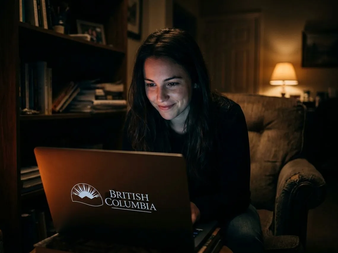 creating a new account with British Columbia